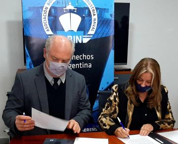 La Asociación Bonaerense de la Industria Naval firmó un acuerdo de trabajo conjunto con la Unión Industrial de Campana